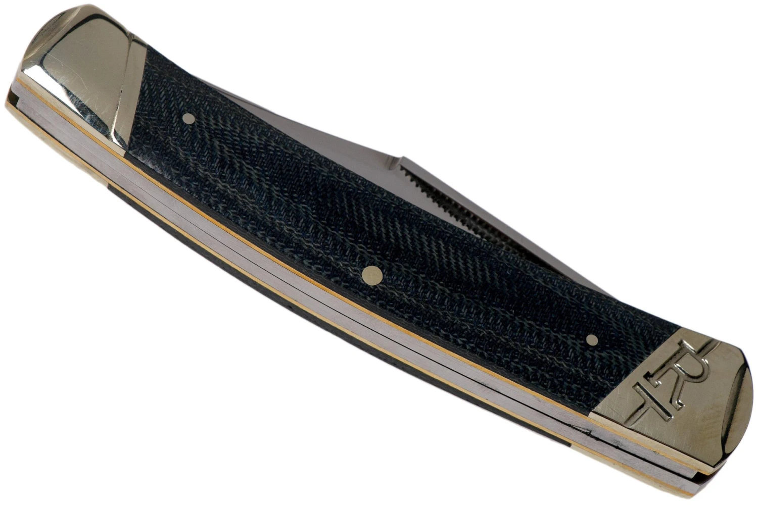 Rough Ryder Large Moose Denim RR2185 Carbon Couteau De Poche Slipjoint 4 Rough Ryder Large Moose Denim RR2185 Carbon Couteau De Poche Slipjoint – Image 4