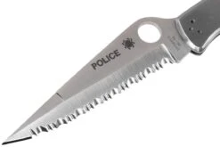 Spyderco Police C07S Serrated Couteau De Poche -Marché Couteaux Magasin SP C07S 03 spyderco spc07s 03