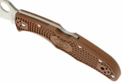 Spyderco Endura 4 Brown C10FPBN Couteau De Poche -Marché Couteaux Magasin SPC10FPBN 05 spyderco endura 4 bruin spc10fpbn d5