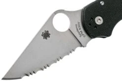 Spyderco Para 3 C223PBK Serrated Couteau De Poche -Marché Couteaux Magasin SPC223GS 03 spyderco
