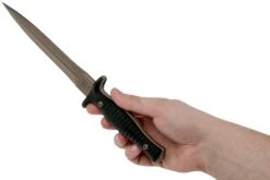 Spartan Blades George V14 Dagger Flat Dark Earth Blade, Black Handle, Dague -Marché Couteaux Magasin USSB27DEBKKYBK 06 spartan blades