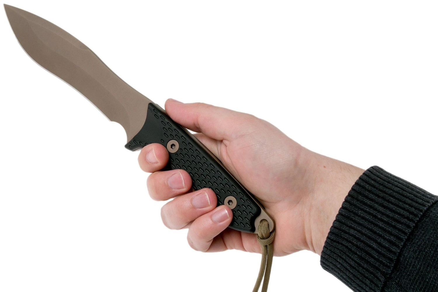 Spartan Blades Ronin Shinto, FDE Blade, Black Handle, Couteau Outdoor 6 Spartan Blades Ronin Shinto, FDE Blade, Black Handle, Couteau Outdoor – Image 6