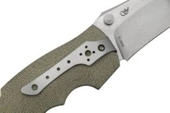 Viper Rhino 1, V5903CV, Stonewash Elmax, Couteau De Poche Green Canvas Micarta, Fabrizio Silvestrelli Design -Marché Couteaux Magasin VPV5903CV 05 viper