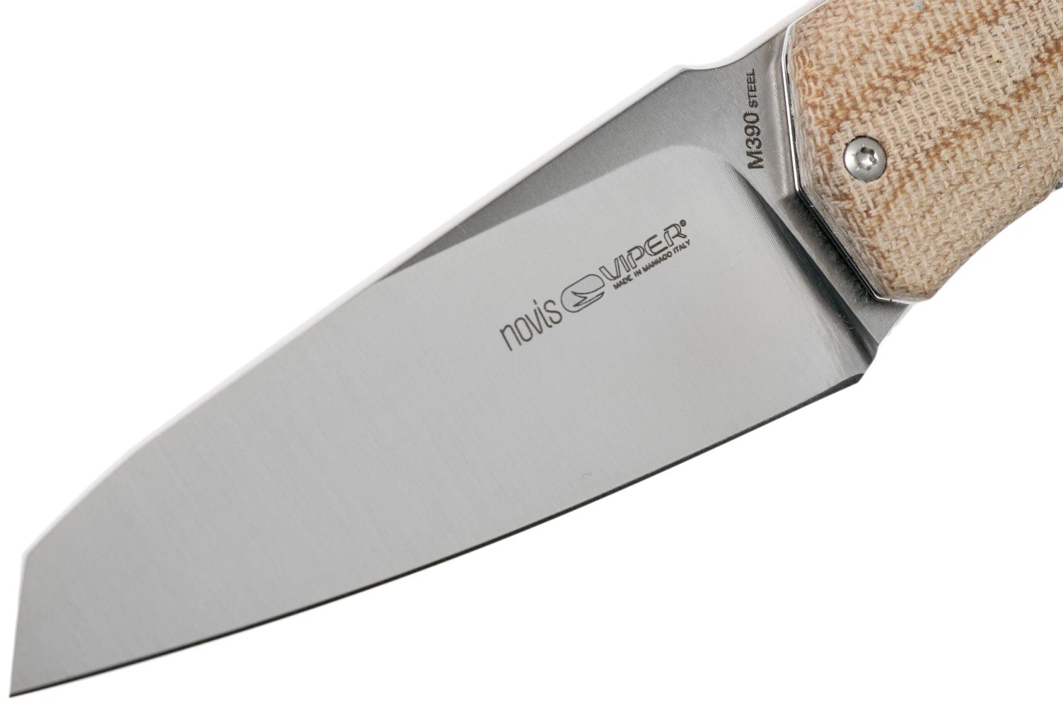 Viper Novis Natural Canvas Micarta 5972CM Couteau De Poche, Silvestrelli Design 3 Viper Novis Natural Canvas Micarta 5972CM Couteau De Poche, Silvestrelli Design – Image 3