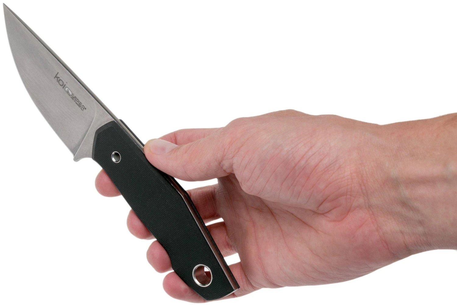 Viper Koi VT4009GB Black G10 N690 Couteau à Lame Fixe, Jesper Voxnaes Design 6 Viper Koi VT4009GB Black G10 N690 Couteau à Lame Fixe, Jesper Voxnaes Design – Image 6