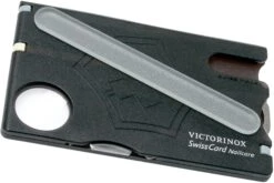 Victorinox SwissCard Nailcare Noir Transparent 0.7240.T3 -Marché Couteaux Magasin VT0 7240 T3 03 victorinox