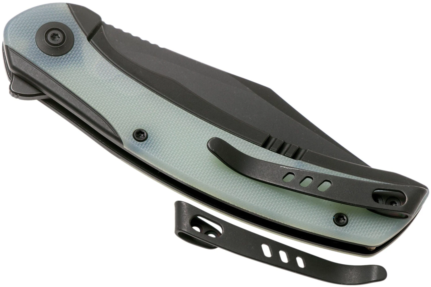 WE Knife Snick WE19022F-4 Blackwashed, Natural G10 Couteau De Poche 4 WE Knife Snick WE19022F-4 Blackwashed, Natural G10 Couteau De Poche – Image 4