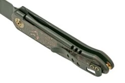 WE Knife Smooth Sentinel WE20043-6 Titanium Copper Foil Carbon Fiber, Couteau De Poche -Marché Couteaux Magasin WKWE20043 6 05 we