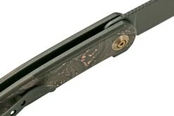 WE Knife Smooth Sentinel WE20043-6 Titanium Copper Foil Carbon Fiber, Couteau De Poche -Marché Couteaux Magasin WKWE20043 6 06 we