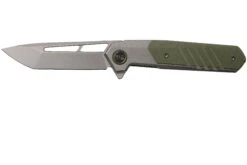 WE Knife Arsenal WE20073-1 Stonewashed, Green G10 Couteau De Poche, Ostap Hel Design