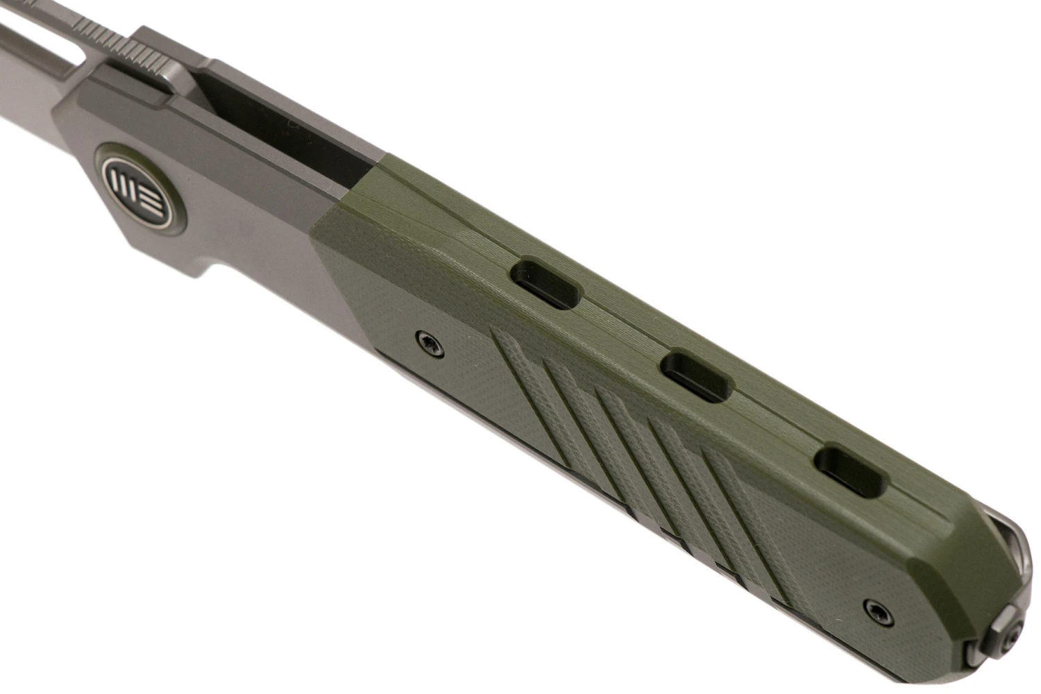 WE Knife Arsenal WE20073-1 Stonewashed, Green G10 Couteau De Poche, Ostap Hel Design 7 WE Knife Arsenal WE20073-1 Stonewashed, Green G10 Couteau De Poche, Ostap Hel Design – Image 7