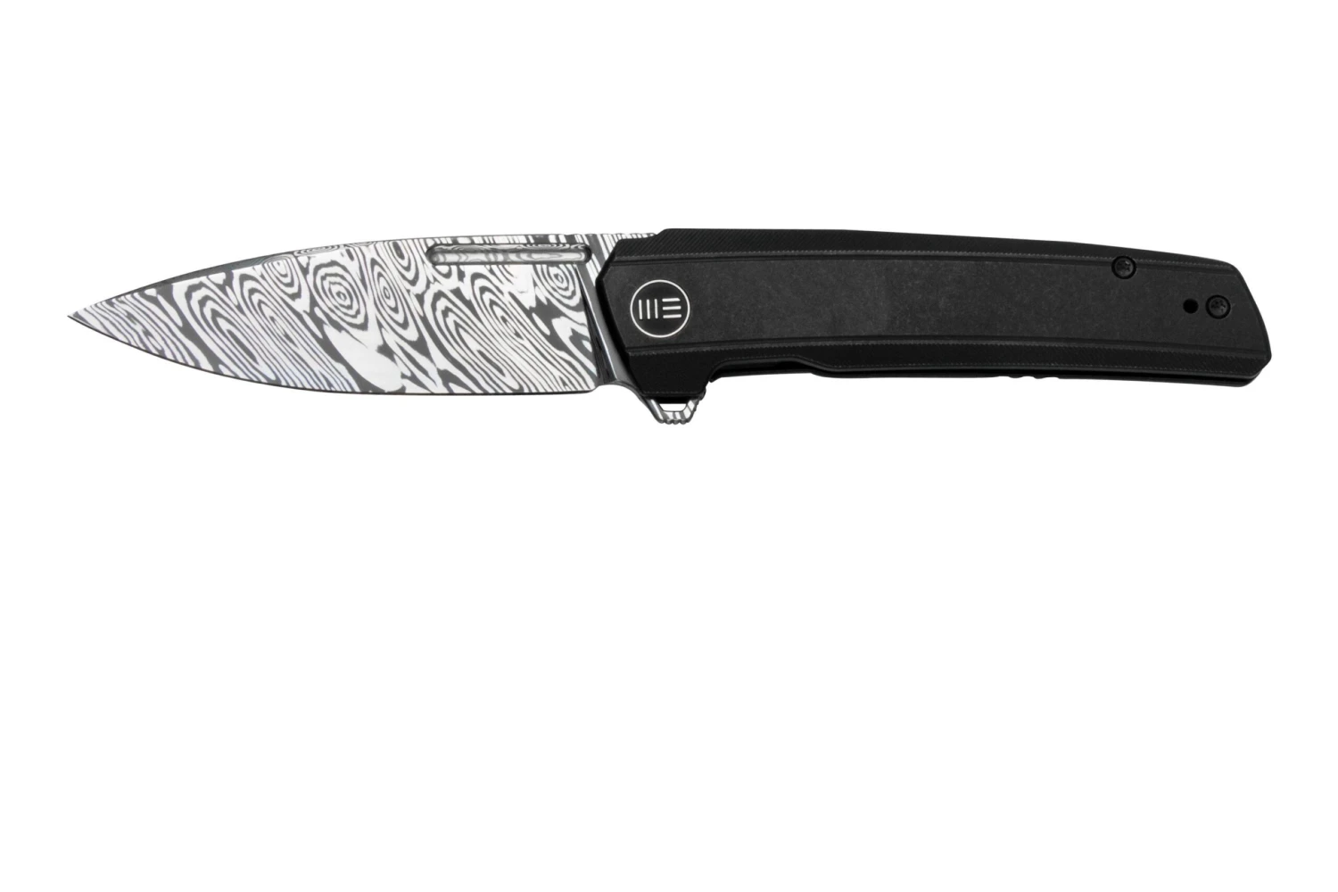 WE Knife Speedster WE21021B-DS1, Black Titanium, Damasteel Couteau De Poche 1 WE Knife Speedster WE21021B-DS1, Black Titanium, Damasteel Couteau De Poche