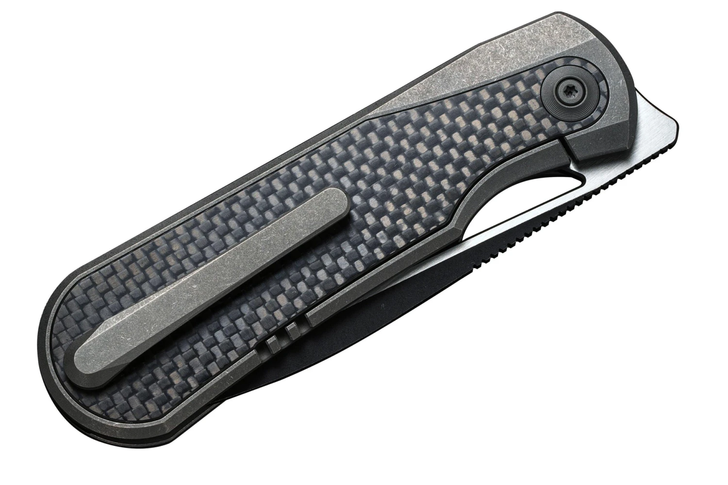 WE Knife Baloo WE21033-2 Titanium/Grey Carbonfiber, Couteau De Poche 5 WE Knife Baloo WE21033-2 Titanium/Grey Carbonfiber, Couteau De Poche – Image 5