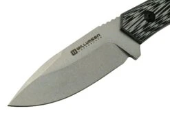 Willumsen Paragon DL22TGR Grey Black G10, AUS-8, Couteau Fixe -Marché Couteaux Magasin WNDL22TGR 03 willumsen