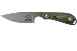 White River Knives M1 Caper Black & OD Linen Micarta Couteau à Lame Fixe, étui Kydex